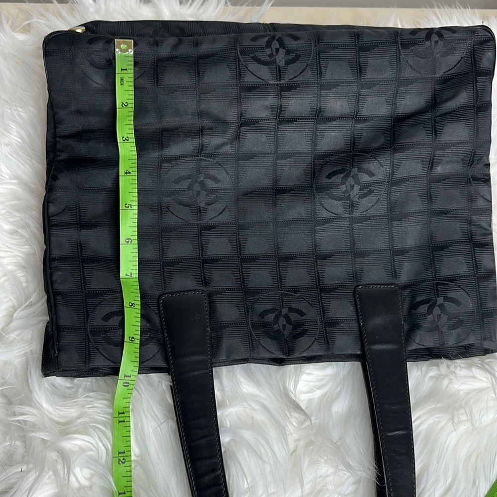 100% Authentic Pre-owned Chanel Nylon Black Tote Bag, 13.5x10x6 - Picture 5 of 16